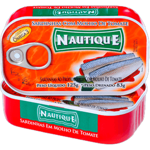 SARDINHA NAUTIQUE LATA 125G MOLHO DE TOMATE